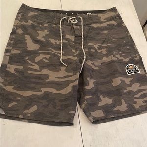 Vissla Camo Board Shorts with Drawstring